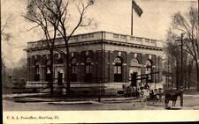 VINTAGE Postcard  1908 -U.S.A. Post Office in Sterling, Illinois-BK32 picture