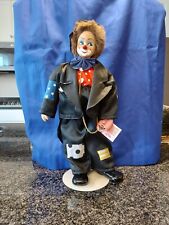 Show Stopper Hobo Clown Hand Painted Porcelain Doll picture
