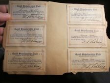 6 GOOD SCHOLARSHIP CLUB I.D. CARDS 1937 - 1938 WOODROW WILSON HIGH SCHOOL BBA-50 picture