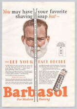 1928 Barbasol For Modern Shaving VINTAGE PRINT AD AM28 picture