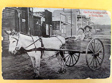 Visalia, California RPPC The First Horseless Carriage Scarce postcard picture