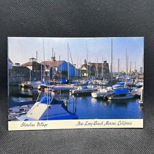 Vintage Postcard Of Shoreline Village Of New Long Beach Marina California picture