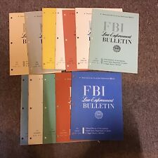 Lot of 12  FBI Law Enforcement Bulletins Hoover Jan-Dec 1953 picture