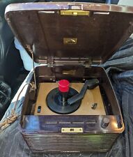 Vintage RCA Victor Victrola 45 Record Player 45-EY-3 Bakelite Brown Nice picture