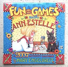 2007 MARY ENGELBREIT WALL CALENDAR~ FUN & GAMES WITH ANN ESTELLE & HENRY ~ FINE picture