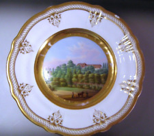 Antique Carl Tielsch Altwasser Germany Hand Painted Porcelain Scenic Plate picture