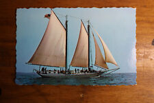 Postcard Schooner Stephen Taber Camden weekly cruise Maine VTG Sailing picture