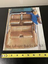 The full-size Buicks for '63 vintage dealers sales brochure ORIGINAL 1963 picture