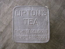 LIPTON'S TEA Tin/Metal Lipton Planter Ceylon Advertising  Approx 4