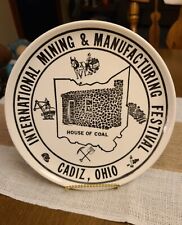 Vintage INTERNATIONAL MINING & MANUFACTURING FESTIVAL Plate Ohio HOUSE COAL 9