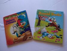 Whitman Tell-a-Tale Books Disney Donald Duck's c1951 & Woody Woodpecker c1955 picture