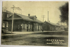 Early 1900’s D. L.  & W. RR Railroad Station Bloomsburg PA Postcard 1908 picture