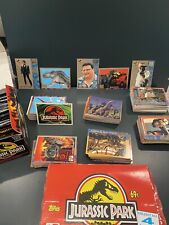 300+ 1992 Topps Jurassic Park Deluxe Gold Series & Original Cards -Box/Pack picture