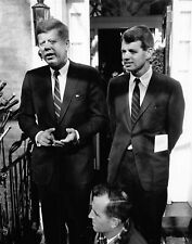 President John F. Kennedy (JFK)  and Attorney General Robert Kennedy 8x10 Photo picture