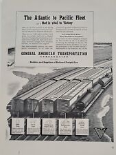 1942 General American Transportation Fortune WW2 Print Ad Q1 Railroad Freight picture