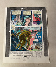 ROOTS OF SWAMP THING #5 art original color guide WRIGHTSON title page 1/2 SPLASH picture
