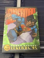 1995 SkyBox DC Power Chrome Legends '95 Superman Promo Card NNO picture