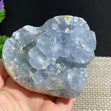 Natural Blue Celestite Crystal Geode Quartz Cluster Mineral Specimen 530g d41 picture