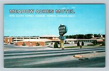 Topeka KS-Kansas, Meadow Acres Motel, Advertising, Vintage Postcard picture