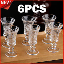 6PCS Round 45ml Shot Glasses, Lead Free Glass, Clear Shot Glass picture
