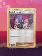 Pokemon Card Jessie & James Hidden Fates Holo Rare 58/68 Near Mint picture