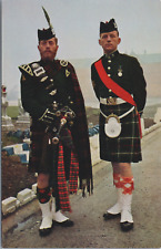 Scottish Military Life Handsome Queen's Highlanders Piper Sergeant Bagpipes c60s picture
