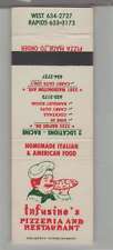 Matchbook Cover - Pizza Place Infusino's Pizzeria Racine, WI picture