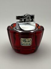 Ruby Red Viking Glass Lighter With Original Foil Label picture