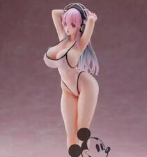 Anime toy Super Sonico White Swimsuit Ver. 1/7 Scale PVC Figure New No Box 25CM picture