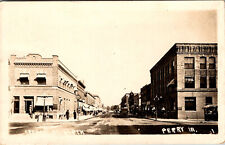 PERRY IOWA SECOND STREET 1913 OLD REAL PHOTO POSTCARD picture