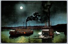Vtg Steamers Bailey Gatzert & Dalles City on Columbia River 1910s Postcard picture