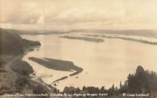 RPPC Crown Point Columbia River Panorama View OR Real Photo P181 picture