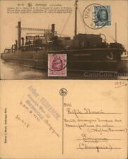 Belgium 1928 Zeebrugge Train Ferry No.2 Philatelic COF Nels Postcard Vintage picture