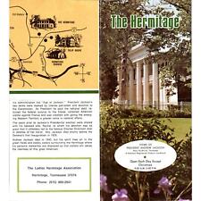 Vintage The Hermitage Home of Andrew Jackson Nashville TN Map & Brochure TF4-B1 picture