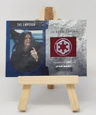 2016 Topps Star Wars Evolution Silver /50 Emperor Palpatine The Patch 3x6 card picture