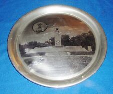  Vintage Metal Tray Gettysburg Peace Light Lincoln picture