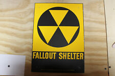 $27 Fallout shelter sign original not a reproduction ALL SIMILAR CONIDTION AS IS picture