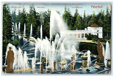 c1910 The Fountain in Peterhof Saint Petersburg Russia Antique Postcard picture