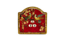 Antique Geo Bassett & Co Perpetual Calendar Japanese Decorated Biscuit Tin 1900 picture