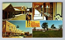 Fremont OH-Ohio, L K Family Restaurant Motel Advertising, Vintage Postcard picture