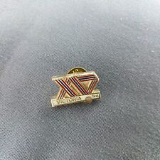 1994 Victoria Olympics Gold-Toned Metal Lapel Vest Hat Jacket Pin picture