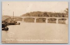 Postcard AR RPPC Mammoth Spring Concrete Bridge Across Spring River Brittons J2 picture