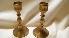 Two Vintage Brass Candle Stick Holders Mini 4