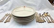 Ext. Rare Fred Harvey Santa Fe RR Service for 4 (Dinner Plate + 5 pc flatware) picture