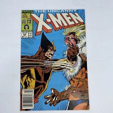 Uncanny X-men #222 Newsstand Wolverine vs Sabretooth Cover Key 1st Print Marvel picture