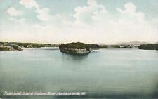 MECHANICSVILLE NY - Steamboat Island Hudson River Postcard - udb (pre 1908) picture