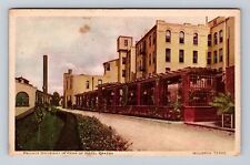 Houston TX-Texas, Private Driveway In Rear Hotel Brazos, Vintage Postcard picture