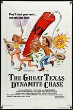 THE GREAT TEXAS DYNAMITE CHASE Original 1976 Cult 1-SH MOVIE POSTER 27 x 41 n1 picture