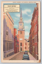 Vintage Post Card Christ Church (Old North), Boston, Mass. A315 picture