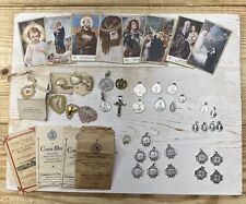 Vintage Lot Of Catholic Crusaders Metals. Including 8 Alpha Omega and 5 Crusade picture